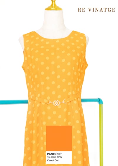 Neon Orange 點點長洋裝14