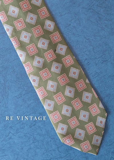 抹茶綠綠顛倒方格領帶6