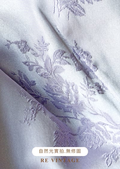 套裝背心 - 淡雅夢幻冰紫色花卉圖騰背心11