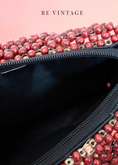 小紅豆菱格手提小包6