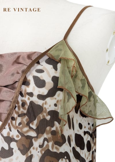 野性秩序 - 甜辣森林荷葉豹紋細肩帶上衣9