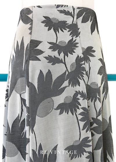 風吹花動灰色階長裙（24-30"）8