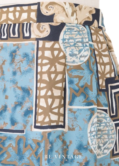 Soda Blue 復古圖騰中長裙（24-26"）5