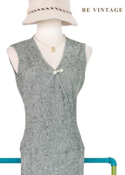 柔霧蕨類氣質長洋裝3