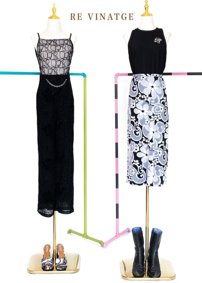 Gray tones 小花朵朵長裙（26")2