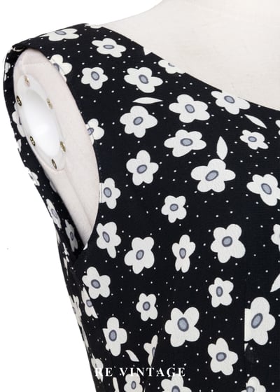 黑白映畫 - 法式雛菊氣質洋裝5