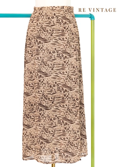 Mixed Animal Print 中長裙（24"）1