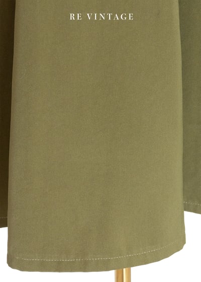 質感單品 - 橄欖綠高腰圓裙（22"）7