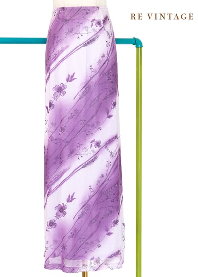 Spring Crocus 斜紋小花長裙（25"）1