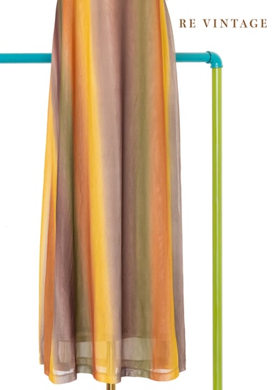 大地與火的漸層能量長洋裝4