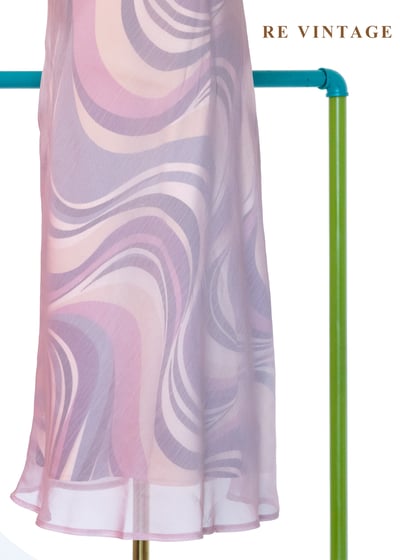 粉紅的液態夢境垂墜領洋裝4