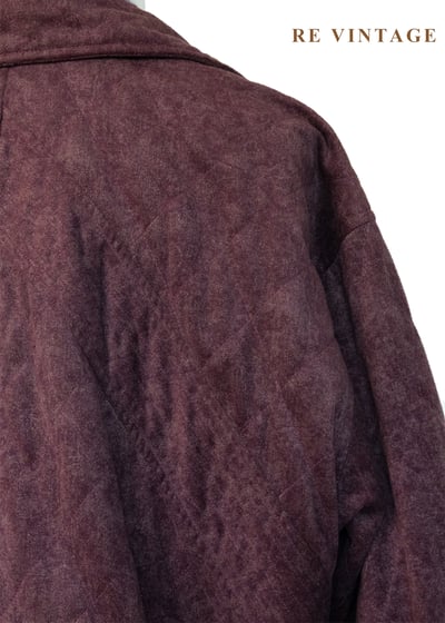 微醺梅洛酒水洗菱格紋夾克外套16