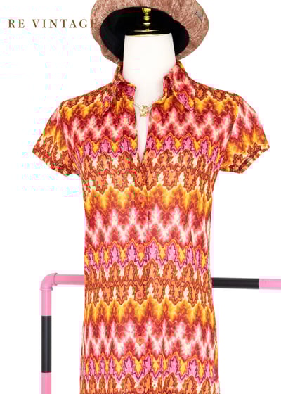 Summer in Paris 粉橘色織品長洋裝3