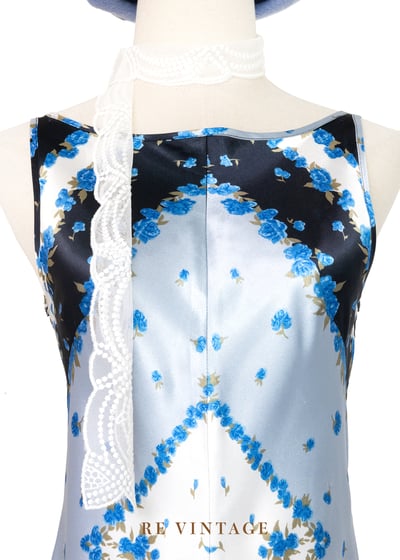 冰藍小夜曲緞面迷你洋裝7