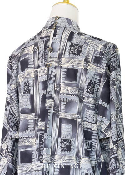 冷灰色藝術透圖飛鼠袖上衣13