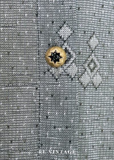 冷灰民族圖騰短袖洋裝8