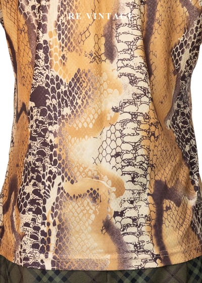 冷豔危險感蟒蛇紋上衣5