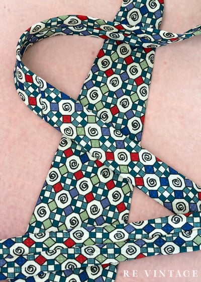 幾何迴旋 -繽紛漩渦領帶8