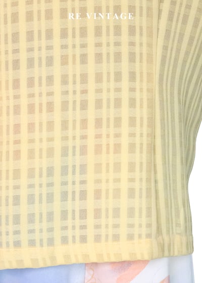 檸檬味的初夏 - 復古清新格紋上衣10