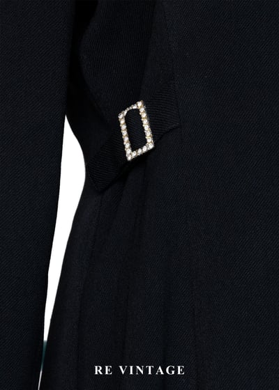 黑曜石影女王西裝式長洋裝8