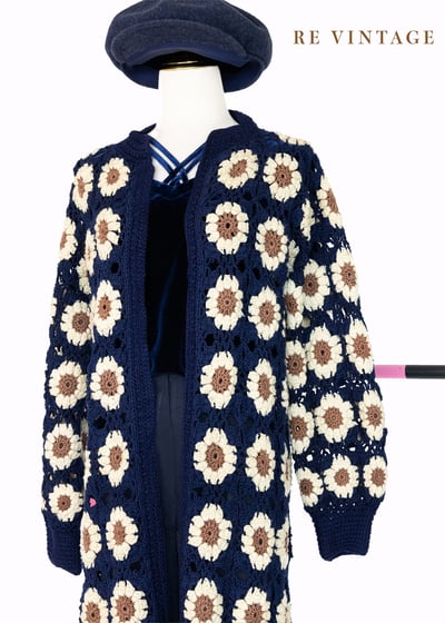 行走中的小花園織品長版外套/罩衫15