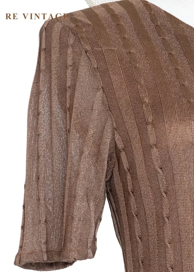 可可歐蕾銀貝殼珍珠薄針織洋裝6