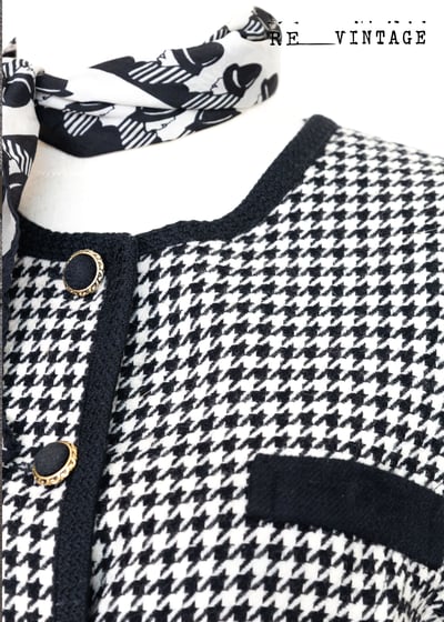 氣質の短版千鳥格紋外套9