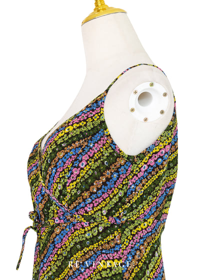 Dizzy Dancer 糖果小花舞池細肩帶迷你洋裝9