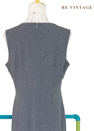 質感單品 - 視覺中心水泥灰長洋裝11