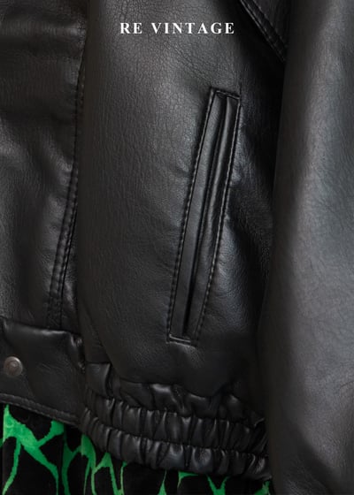 質感單品 - 冬季帥氣雙穿寬版皮革外套10