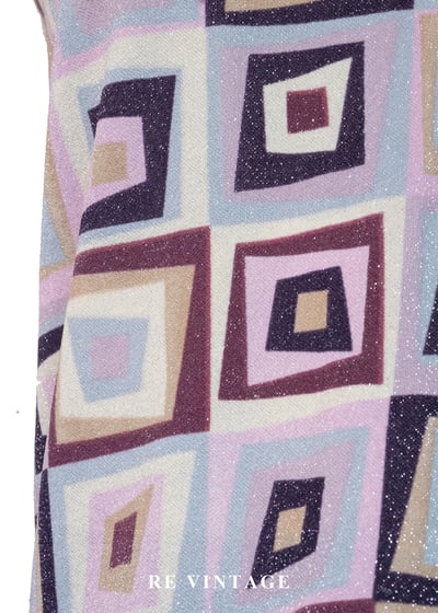 柔霧紫顛倒方形圖騰背心6