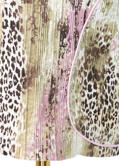 套裝短裙 - 日落柔粉豹影短裙（26-27"）9