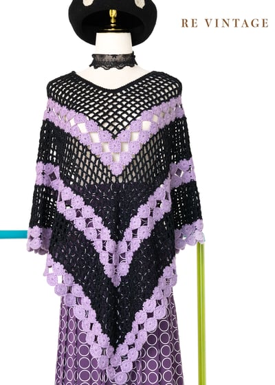 Bellflower 雙色針織斗篷1