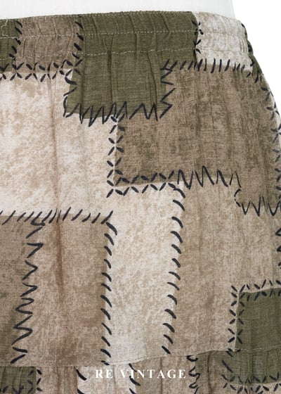 遊牧流浪美學拼接圖騰流蘇長裙（24-30"）11