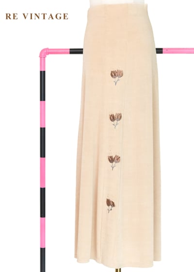 立體鬱金香大地色長裙（24-26"）1