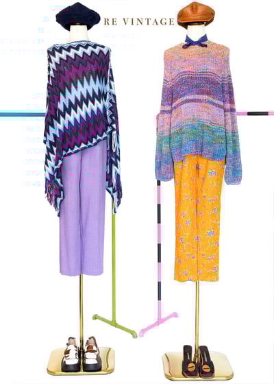 亮橘子色藍玫瑰高腰小腳褲（24"）2