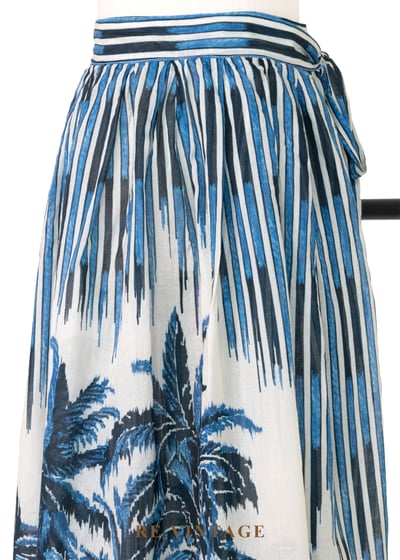 海的清涼 - 熱帶森林 旅途明信片一片式長裙（27"）3