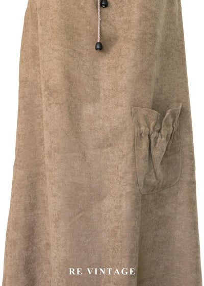 Sand Muse 抽繩花朵領口法式輕鬆洋裝4