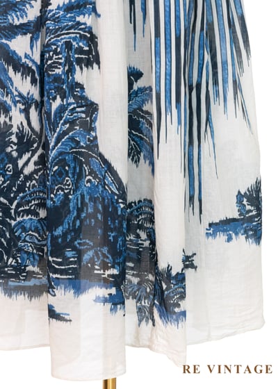 海的清涼 - 熱帶森林 旅途明信片一片式長裙（27"）9