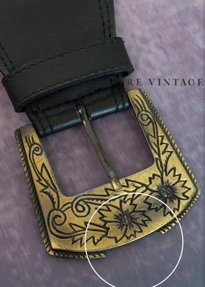 雕花豹紋復古皮帶8