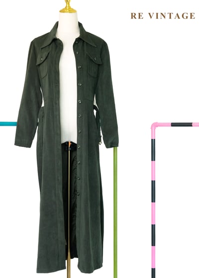 質感單品 - 深橄欖綠冒險王國小童軍長洋裝10