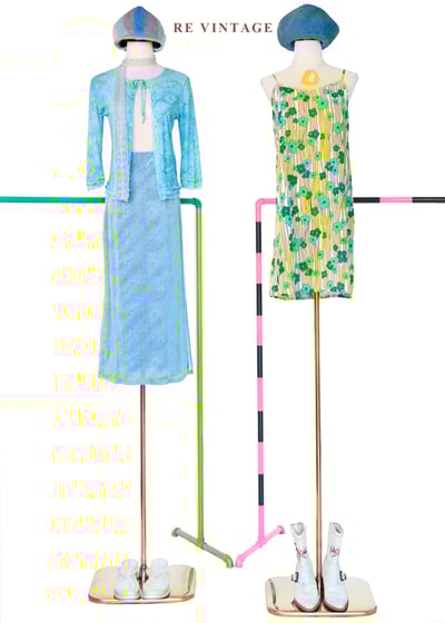 水仙藍蛇紋罩衫上衣2