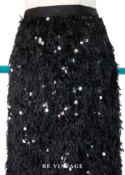 閃爍光點節奏毛毛長裙（21-30"）11