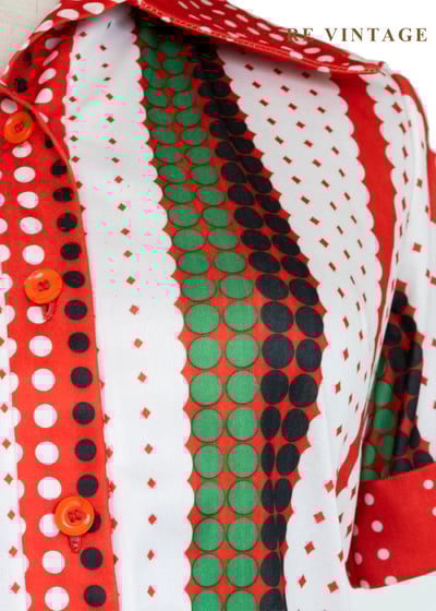 點點條紋夏日嘉年華短袖上衣7