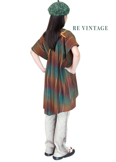 Pixelated brown 中高腰小喇叭褲5