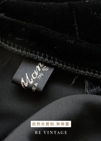 質感單品 - 花影蜿蜒流動黑絨細肩帶洋裝16