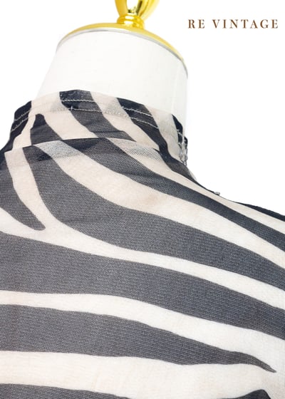 閃亮斑馬網紗上衣11