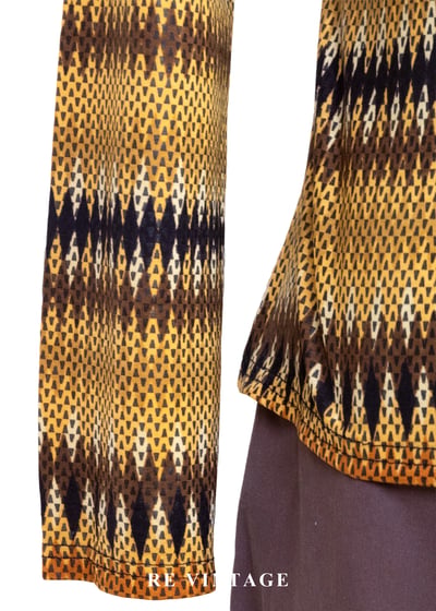 印第安的秋日篝幾何鋸齒紋上衣11