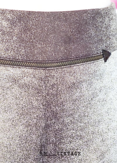 Pixelated brown 中高腰小喇叭褲13