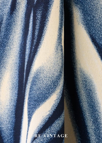 藍流波紋優雅流向洋裝8